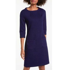 2 for $40 🎉 Boden Navy Jacquard Quilted Dress